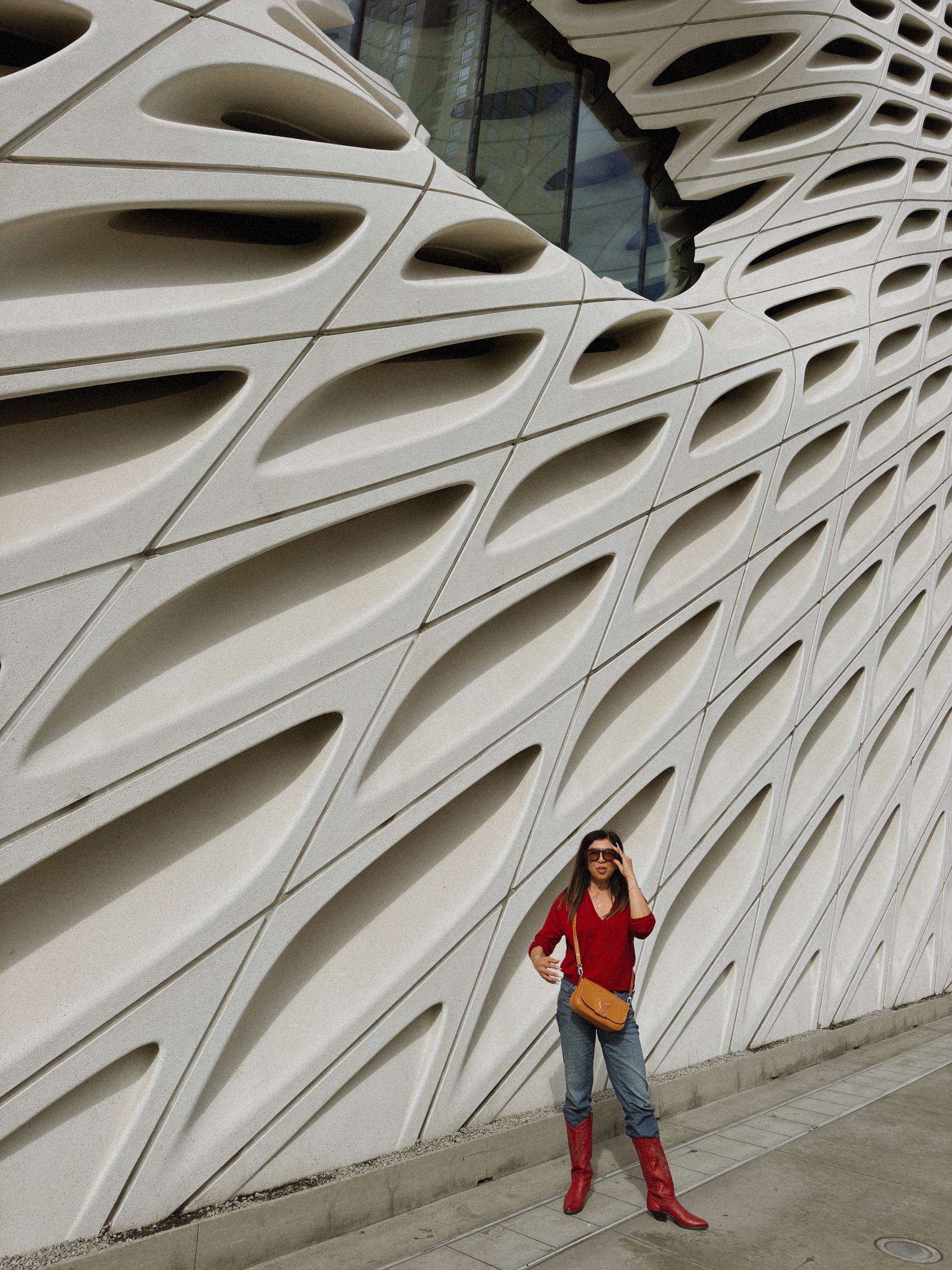 Betty standing outside The Broad in Los Angeles