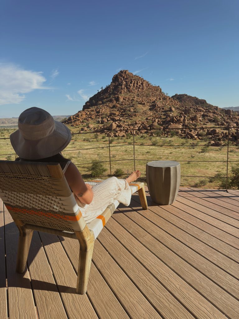 Mountain Suite views at Mowani Mountain Camp