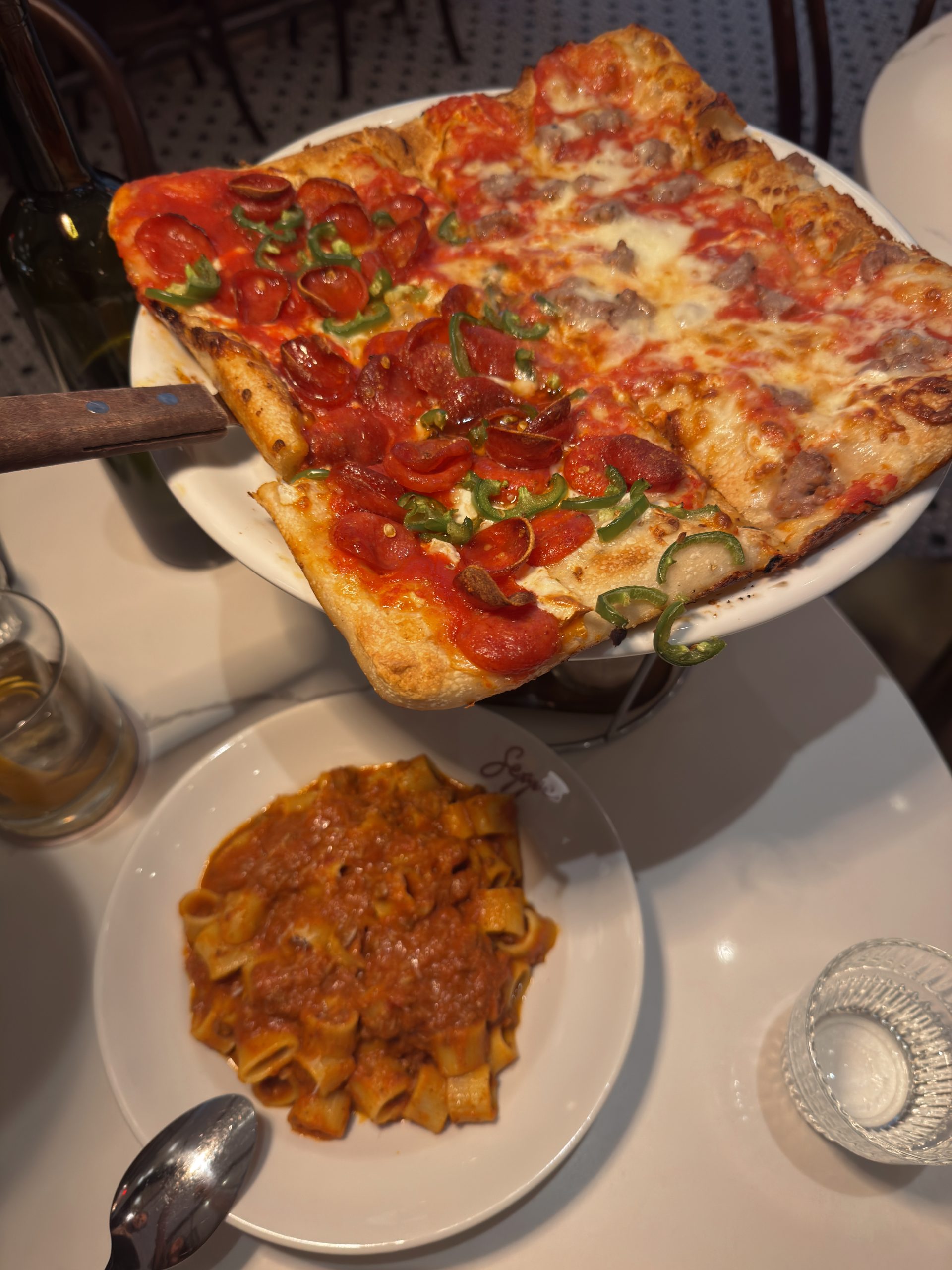 Bolognese and pizza at Seppe New York