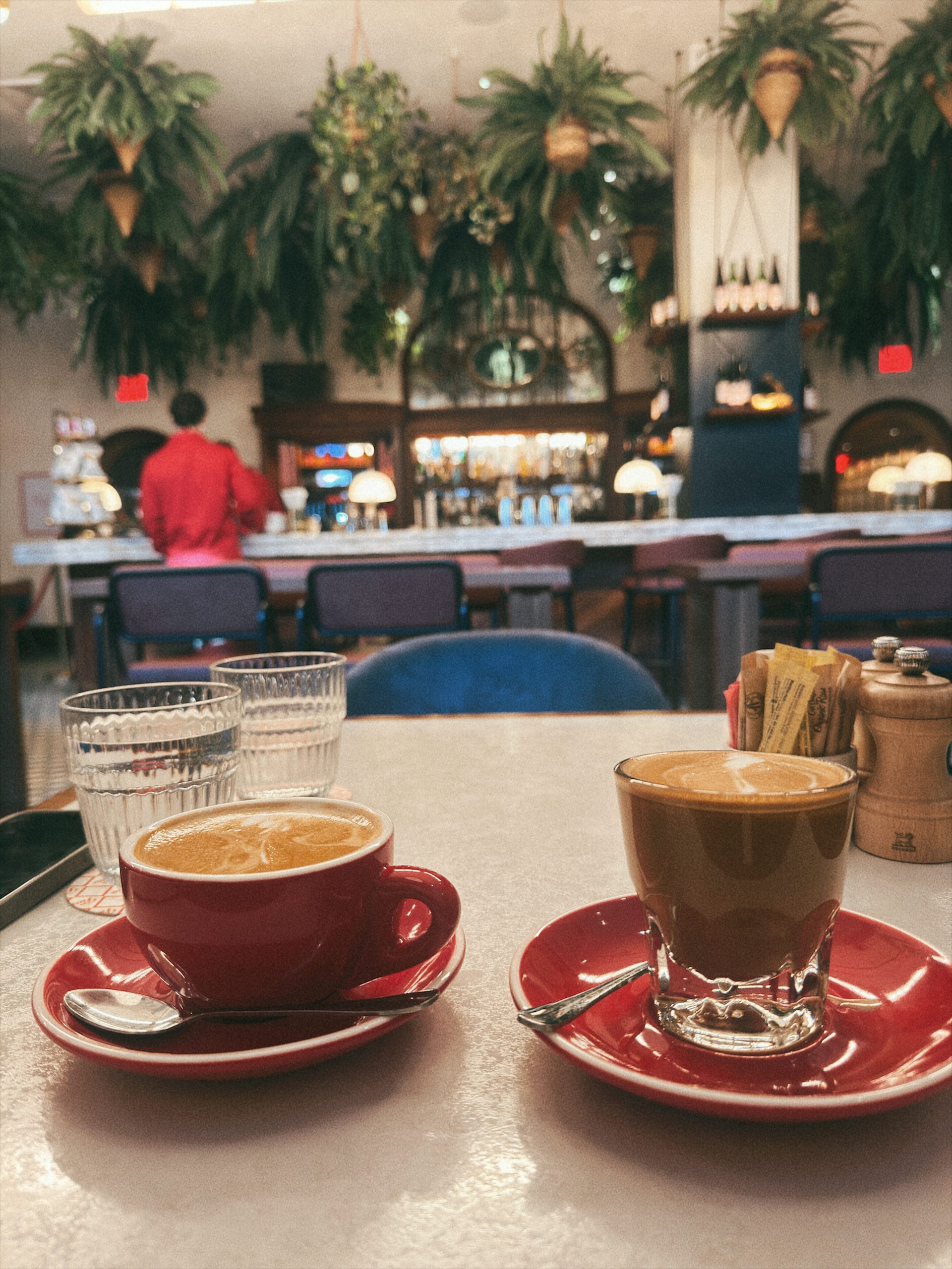 coffee at Leuca Williamsburg Brooklyn inside The William Vale