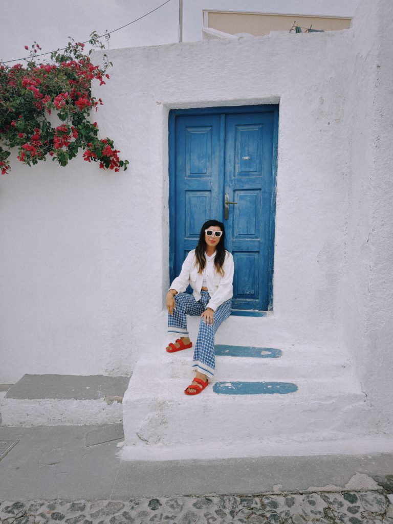 Santorini Blue Door