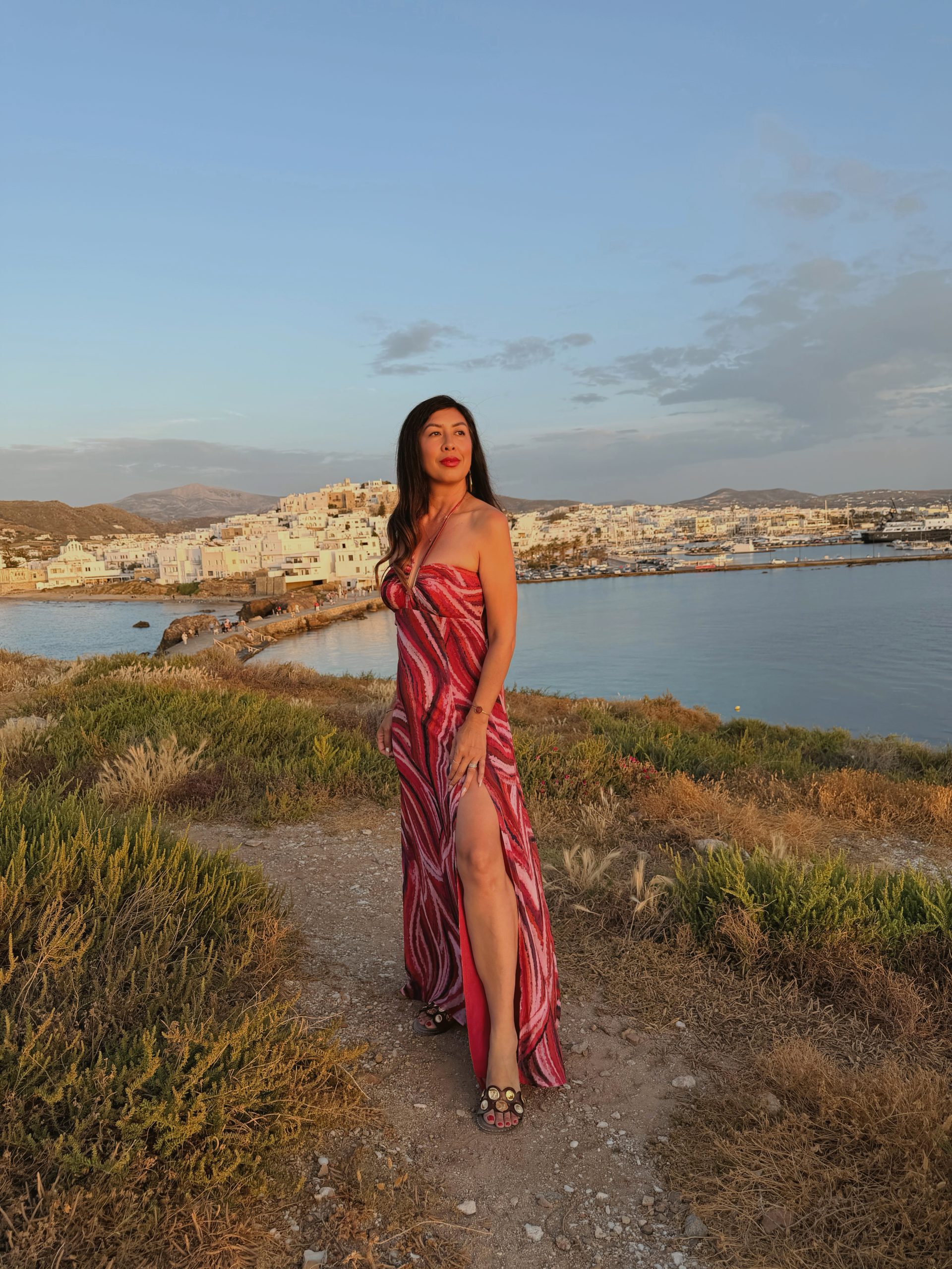 Sunset glow in Naxos, Greece
