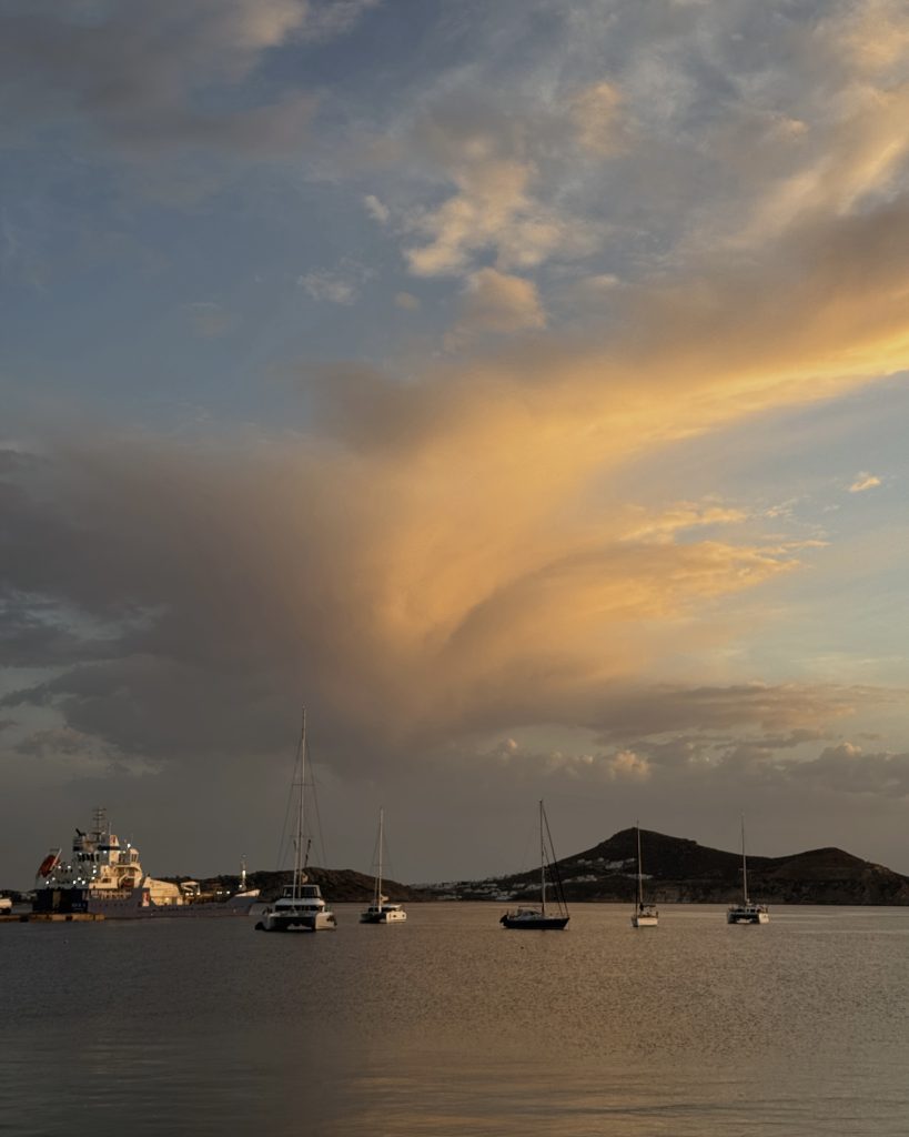 Beautiful sky in Naxos