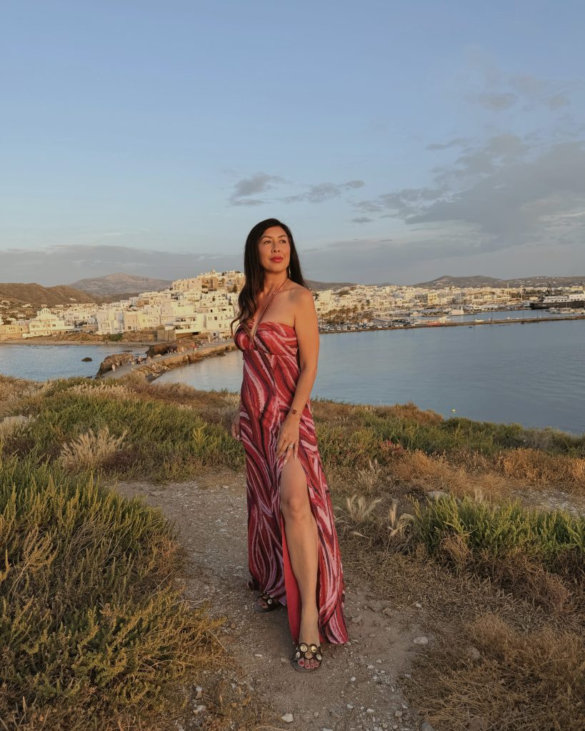 Sunset glow in Naxos