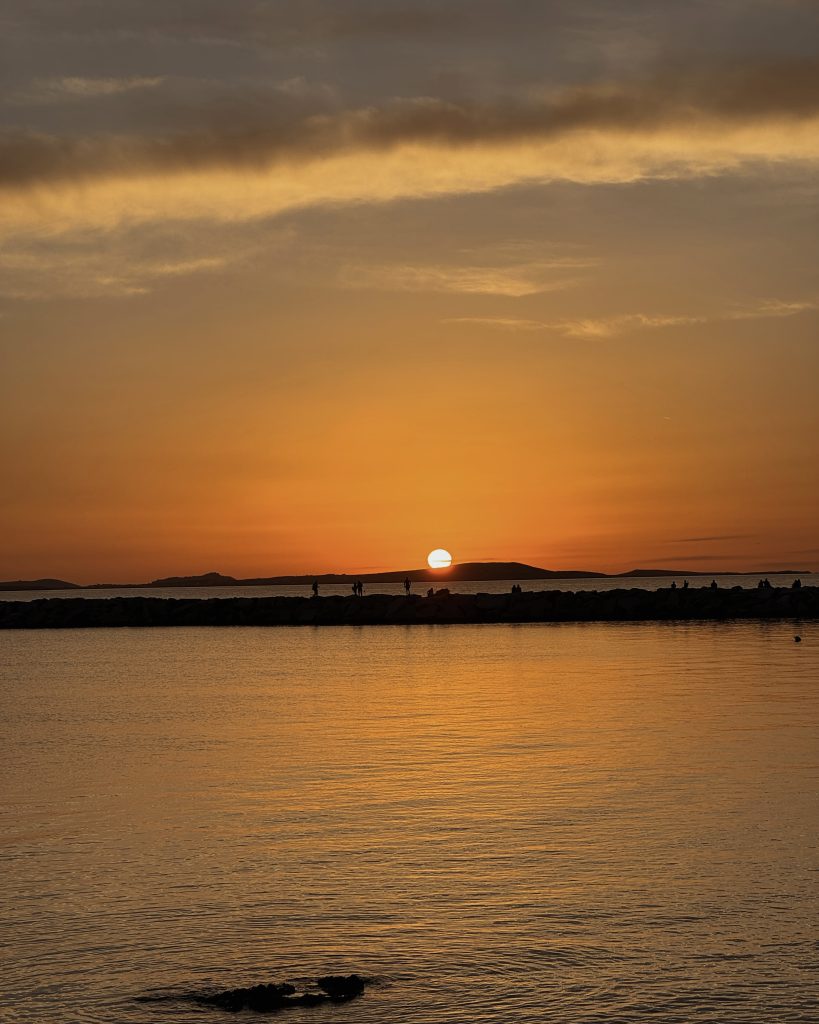Amazing sunset in Naxos