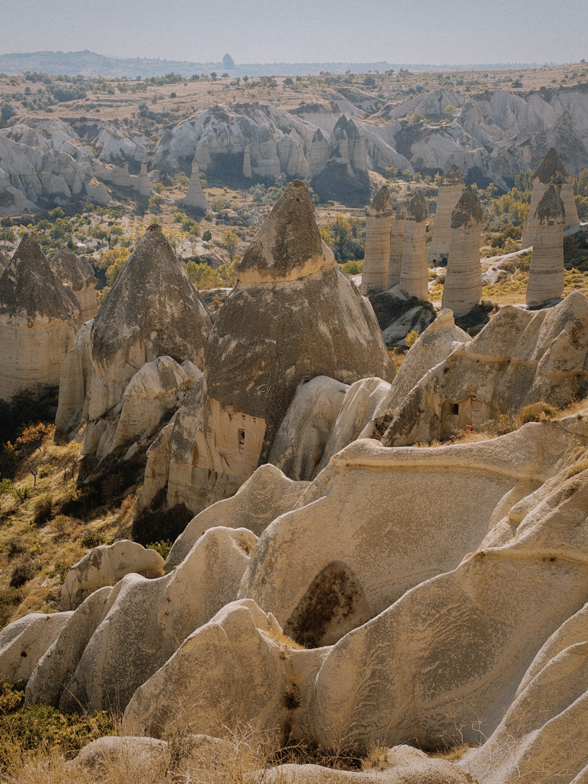 Fairy chimneys and rock formations in Cappadocia